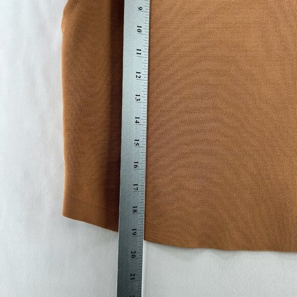 House Of Harlow 1960 Crop Top Womens L Mock Neck Sleeveless Pullover Knitted Tan - Picture 6 of 10